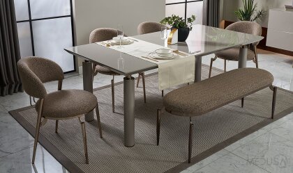 Medusa Home Mobilya - Signore Yemek Masası - Sabit Yemek Masaları